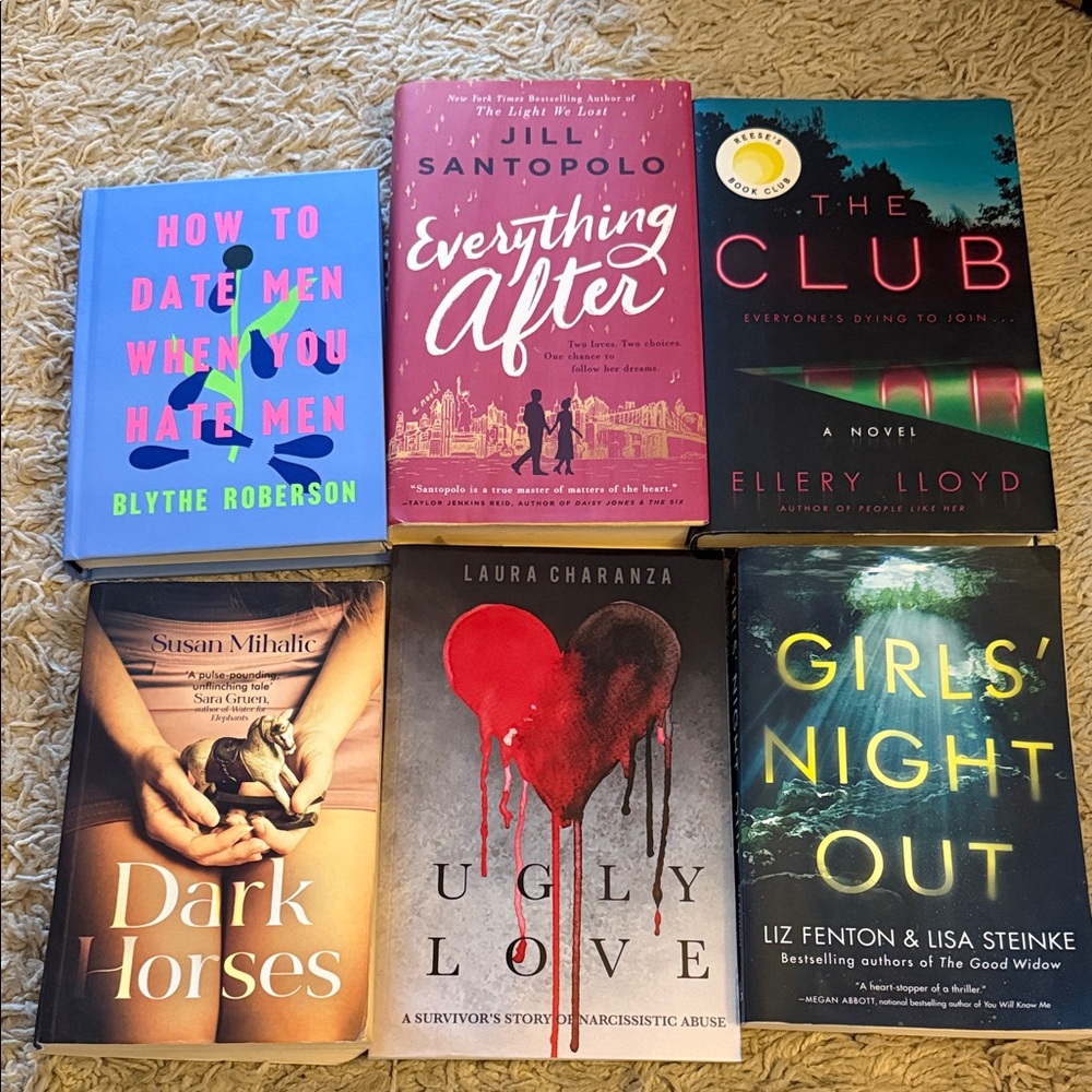 Collection of Six Fiction Books
